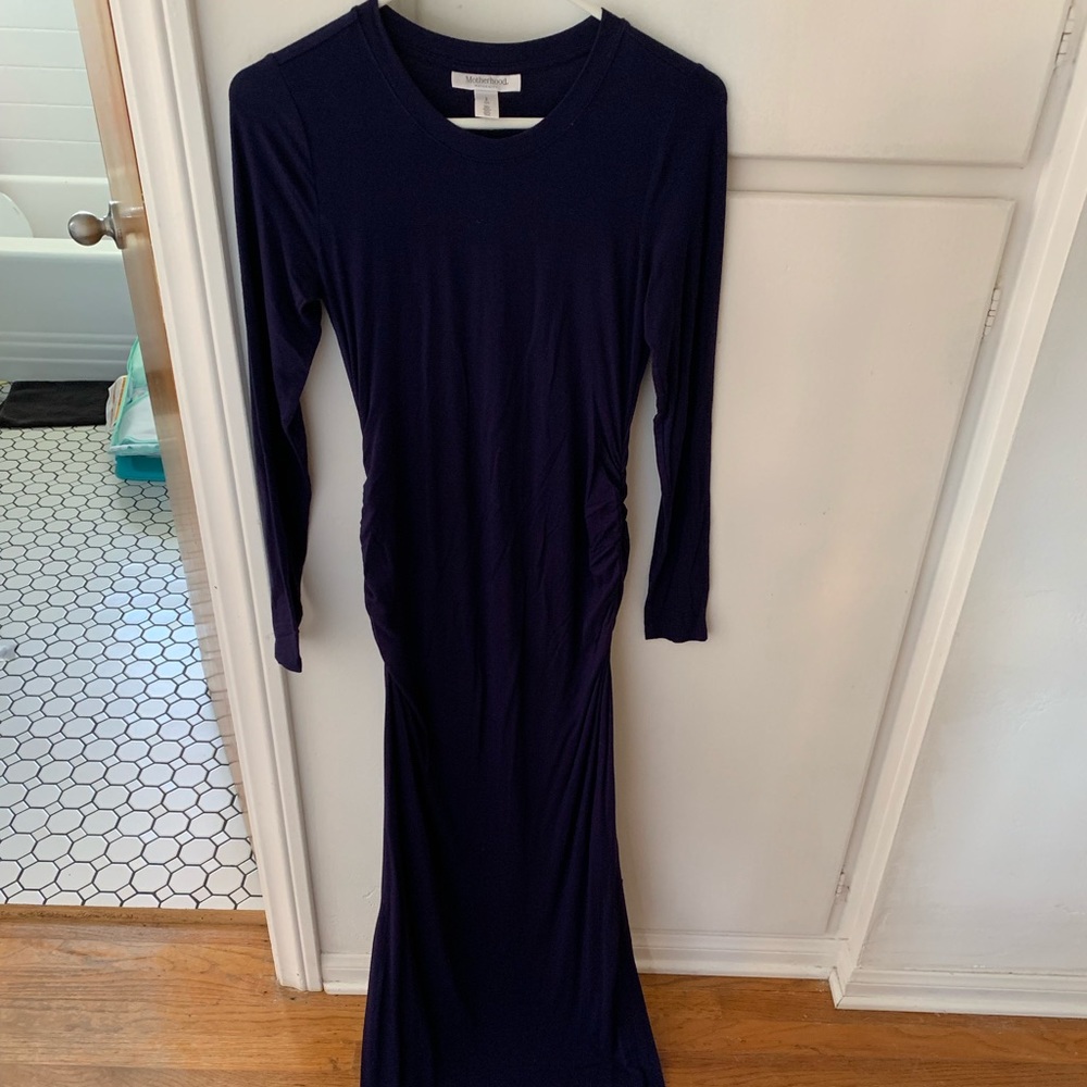 Motherhood Maternity Navy Blue Dress